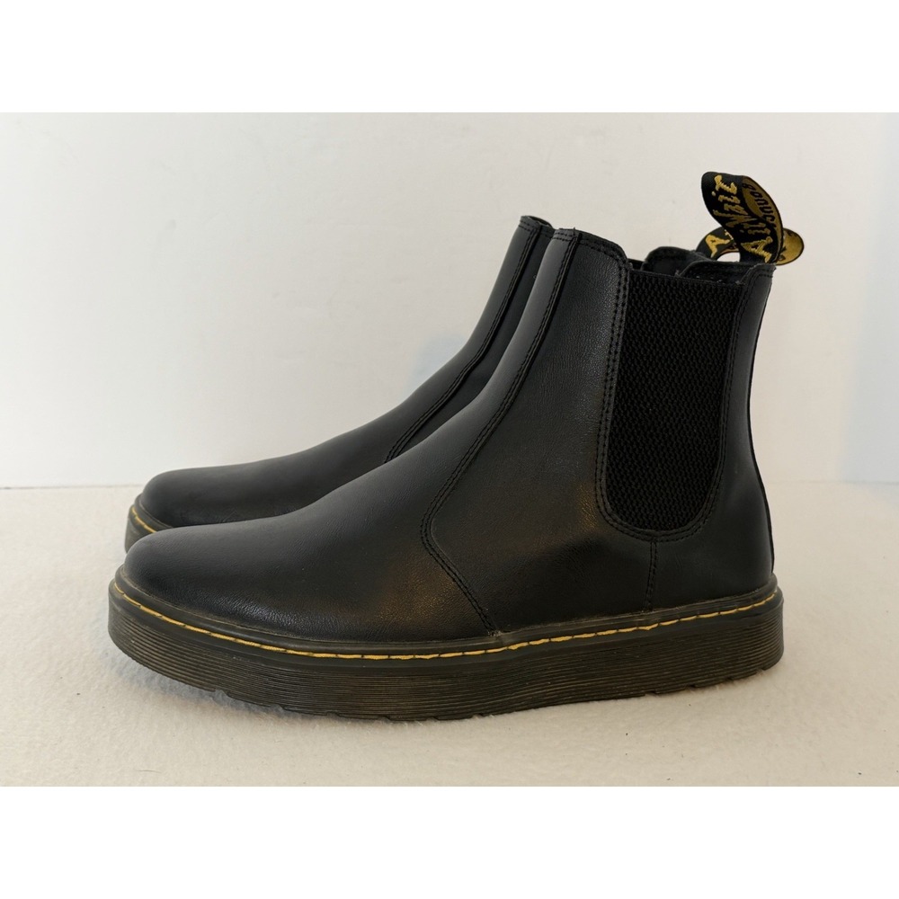 Dr Martens Dorrian Chelsea Smooth Black Leather Unisex Boot Men 9 Women 10 EU 42